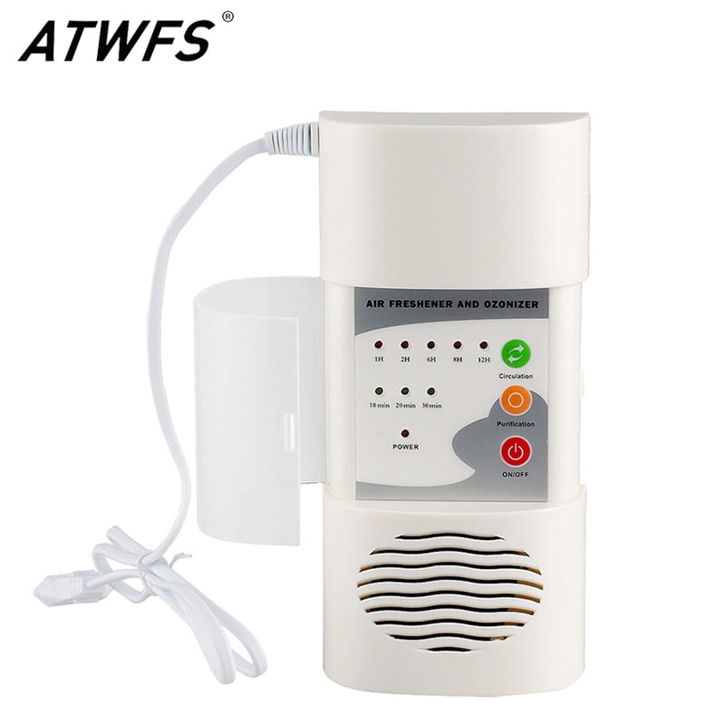 ATWFS Portable Ozone Generator Air Purifier 220v Air Cleaner Oxygen Ionizer Generator Sterilization Disinfection Clean Room
