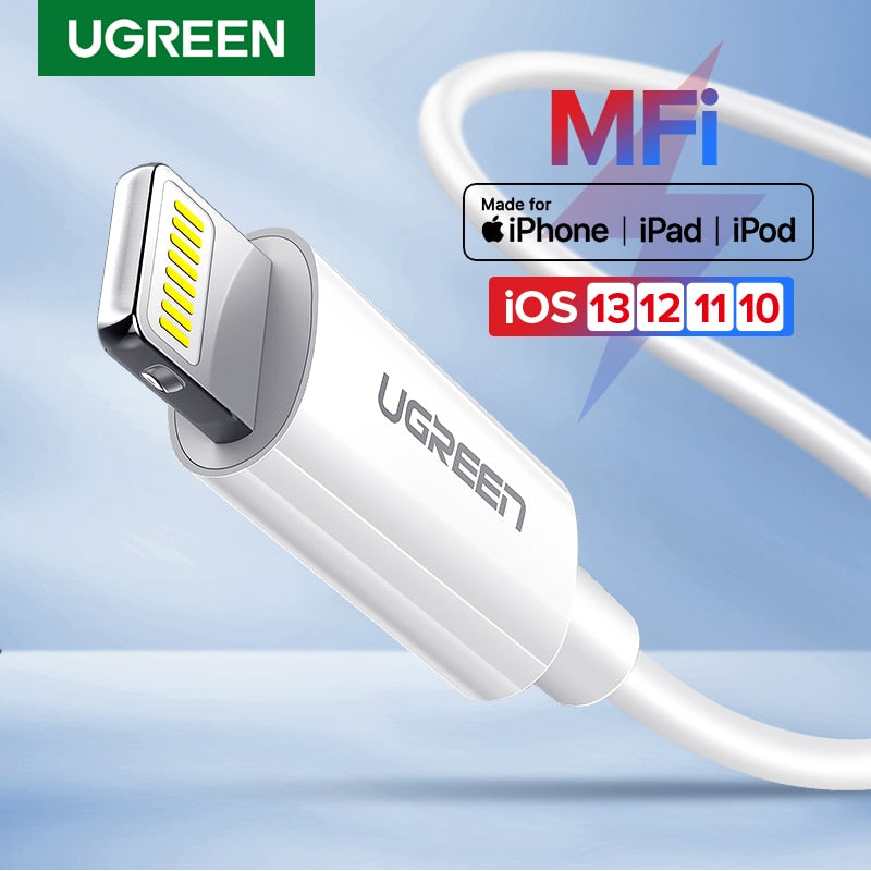 Ugreen MFi USB Cable for iPhone 11 X Xs Max 2.4A Fast Charging USB Cha –  Shein shopz
